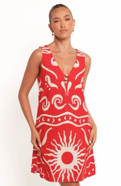 Petal And Pup Petal & Pup Giulia Minidress In Red
