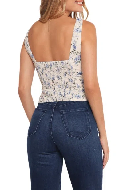 Petal And Pup Petal & Pup Jia Floral Button-up Tank In Neutral