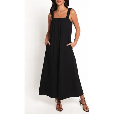 Petal And Pup Petal & Pup Alessandra Cotton Maxi Dress In Black