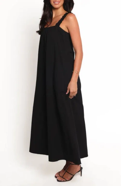 Petal And Pup Petal & Pup Alessandra Cotton Maxi Dress In Black