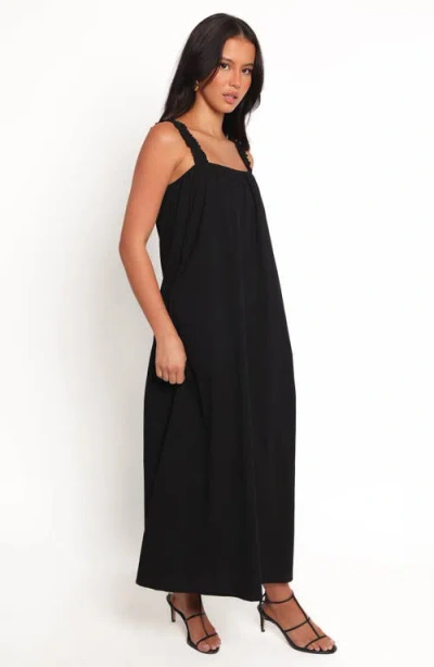 Petal And Pup Petal & Pup Alessandra Cotton Maxi Dress In Black