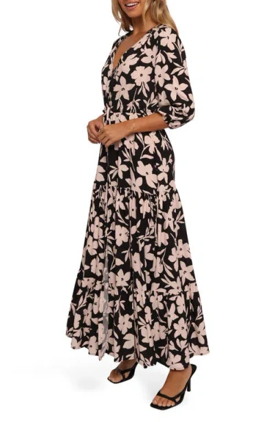 Petal And Pup Petal & Pup Kelda Floral Maxi Dress In Brown