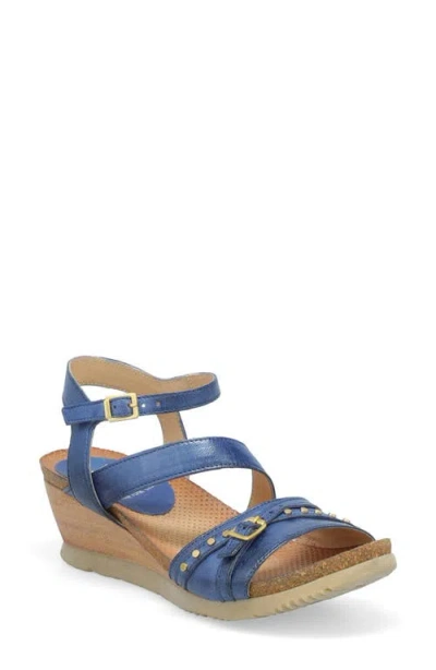 Miz Mooz Sophee Wedge Sandal In Navy