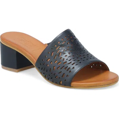 Miz Mooz Rylan Slide Sandal In Black Patent