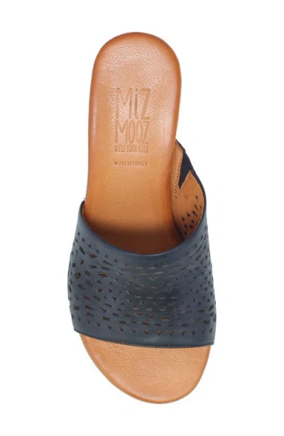 Miz Mooz Rylan Slide Sandal In Black Patent