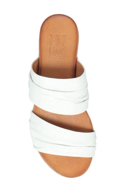 Miz Mooz Tevin Slide Sandal In Cream