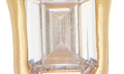 Kate Spade Interlock Pendant In Clear/gold