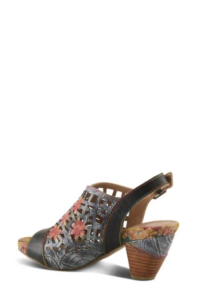 L'artiste By Spring Step Eclipsing Slingback Sandal In Black Multi