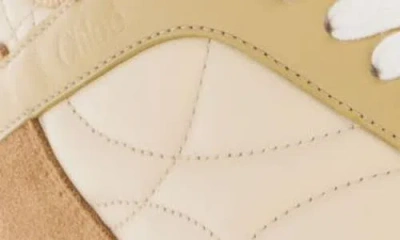 Chloé Kick Suede And Leather Sneakers In Brown