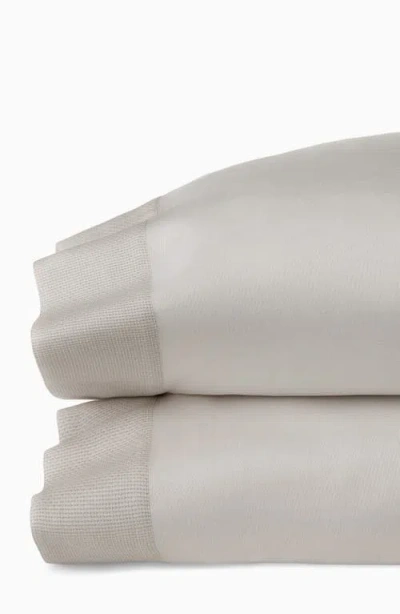 Sferra Carlotta Sateen Set Of 2 Pillowcases In Grey