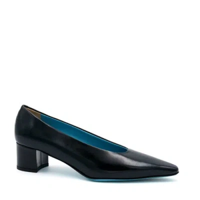 Valentina Rangoni Vera Block Heel Pump In Black Mousse
