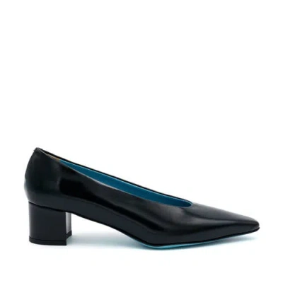 Valentina Rangoni Vera Block Heel Pump In Black Mousse