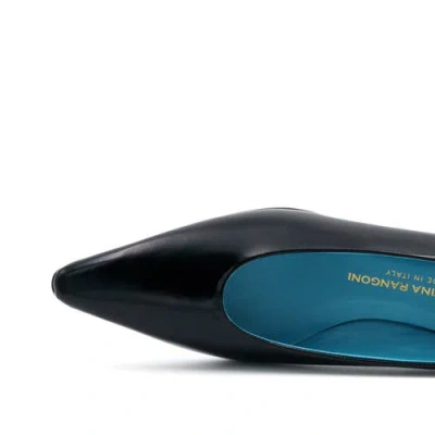 Valentina Rangoni Vera Block Heel Pump In Black Mousse