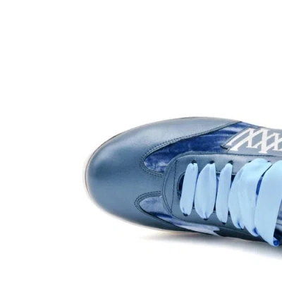 Valentina Rangoni Valetta  Lace Up Sneaker In White/flame