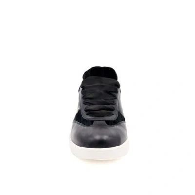 Valentina Rangoni Valetta  Lace Up Sneaker In Black Malfe