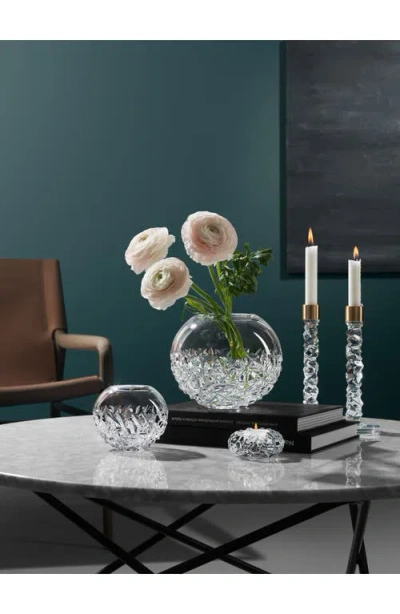 Orrefors Carat 12" Large Candlesticks, Set Of 2 In Crystal/brass