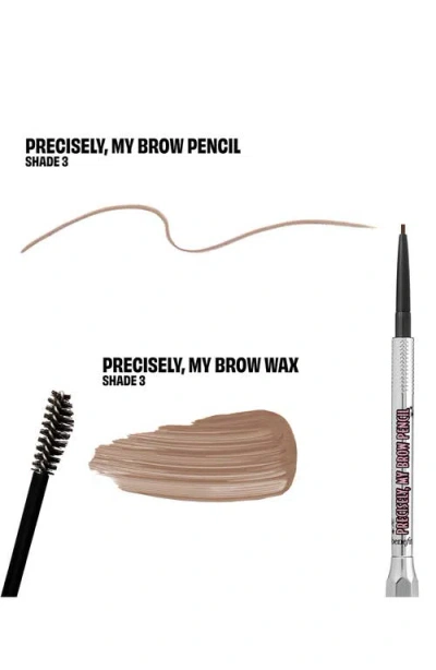 Benefit Cosmetics Precisely, My Brow Pencil & Wax Set (limited Edition) $54 Value In 3