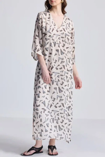 Reistor Maxi Dress With Side Slits In Mosaic In Mosaic