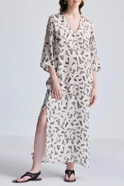 Reistor Maxi Dress With Side Slits In Mosaic In Mosaic