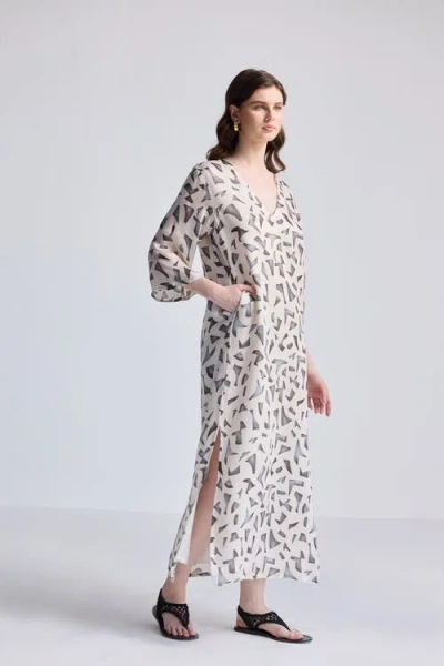 Reistor Maxi Dress With Side Slits In Mosaic In Mosaic