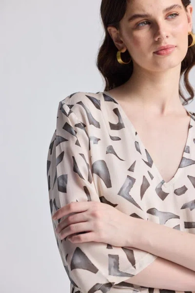 Reistor Maxi Dress With Side Slits In Mosaic In Mosaic