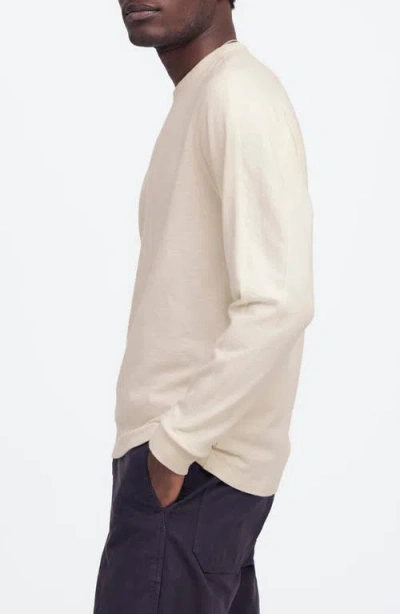 Madewell Long Sleeve Heavyweight Slub Cotton T-shirt In Neutral