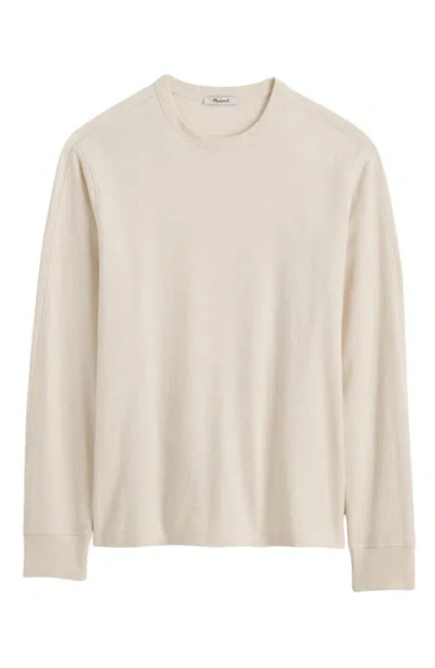Madewell Long Sleeve Heavyweight Slub Cotton T-shirt In Neutral