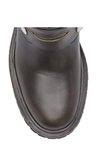 Golden Goose Kurt Boots In Black Leather With Buckle In Black