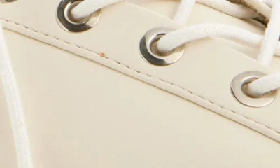 Ganni Womens White Eyelets Lace-up Pélinova Ballet Flats Eur 37 / 4 Uk In Neutral