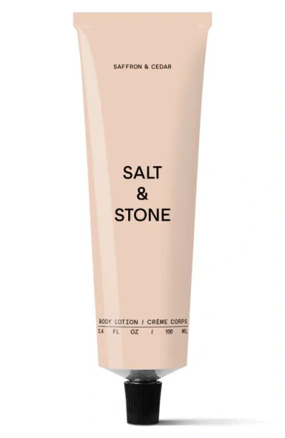 Salt & Stone Saffron & Cedar Body Lotion With Niacinamide 15 oz / 450 ml In Saffron & Cedar