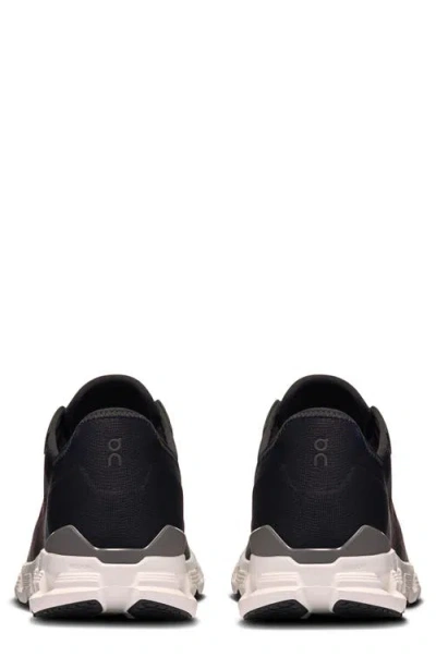 On Cloud X 4 Trainers In Black/asphalt