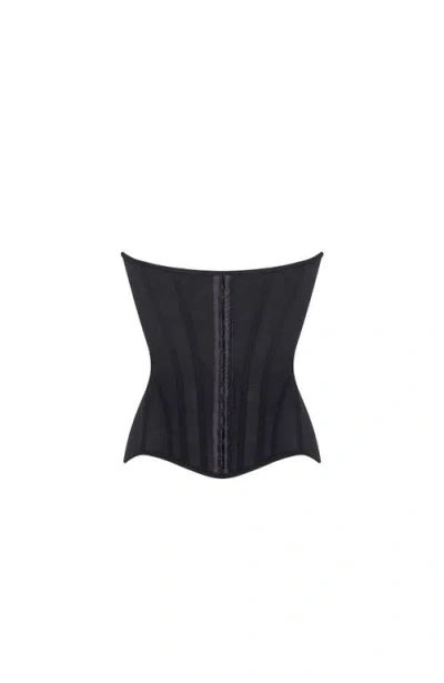 Milla Chic Low-waist Black Fitted Corset