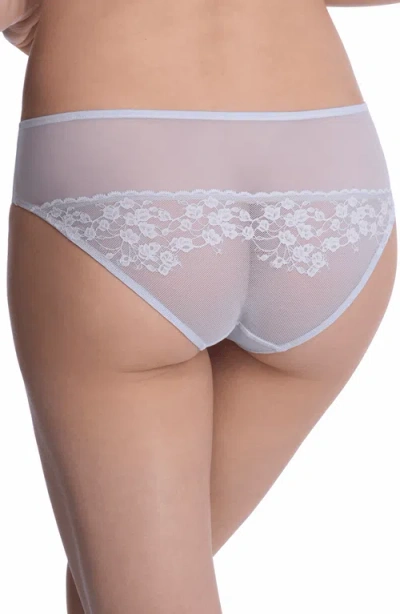 Natori Cherry Blossom Lace Girl Brief In Glacier Blue