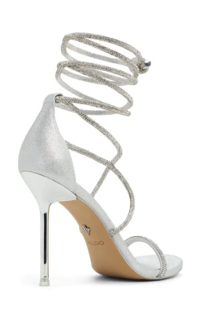 Aldo Women's Caladonia Lace-up Dress Sandals In Silver