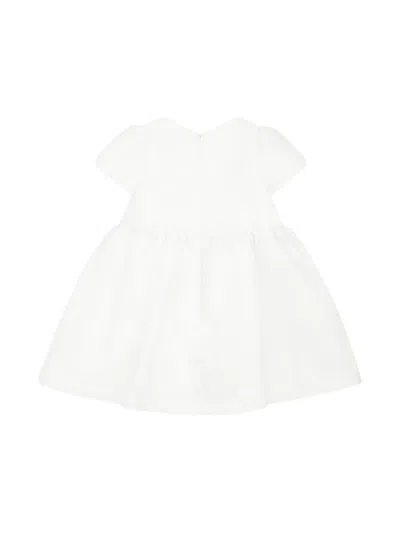 Simonetta Jacquard-pattern Dress In 白色