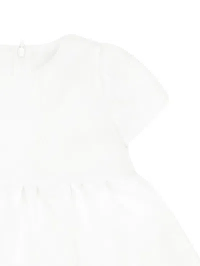 Simonetta Jacquard-pattern Dress In 白色