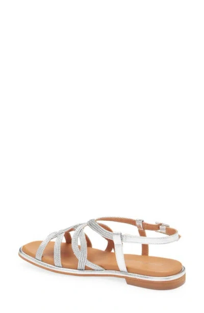 Regarde Le Ciel Elma Ankle Strap Sandal In Silver