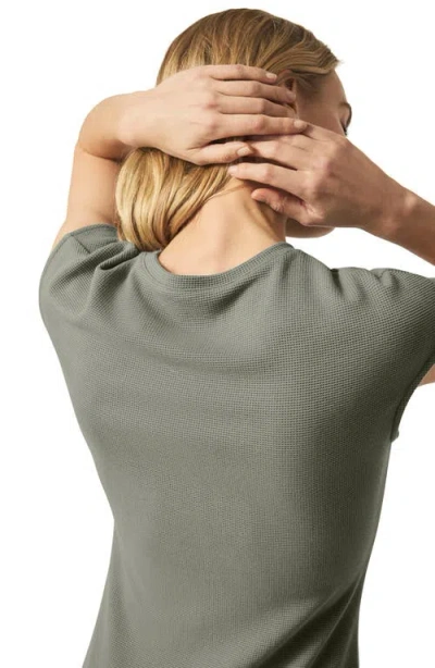 Splendid Cap Sleeve Waffle Scuba Maxi Dress In Soft Vob