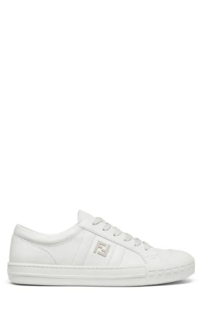 Fendi Valentino Garavani Multicolor Fabric And Mesh True Act Sneakers In White