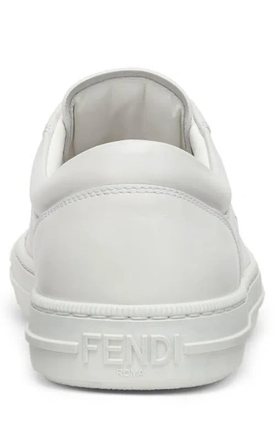 Fendi Valentino Garavani Multicolor Fabric And Mesh True Act Sneakers In White