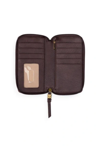 The Sak Silverlake N/s Smartphone Crossbody In Mahogany Suede