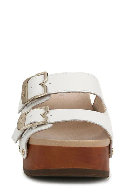Dr. Scholl's Original Vibe Wood-bottom Sandals In White