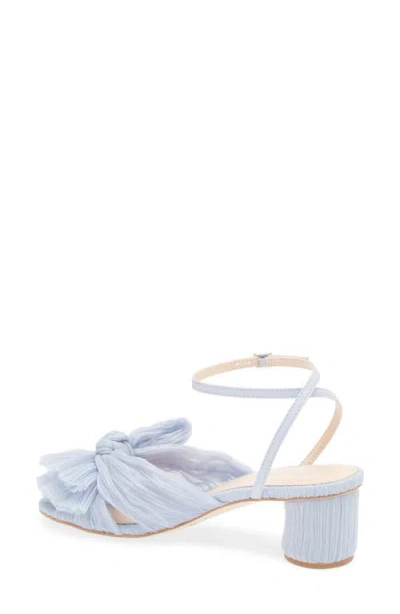 Loeffler Randall Dahlia Ankle Strap Knotted Sandal In Blue