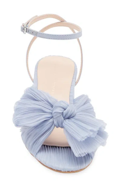Loeffler Randall Dahlia Ankle Strap Knotted Sandal In Blue