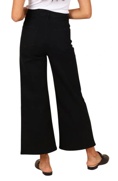 Petal And Pup Petal & Pup Georgette High Waist Bootcut Pants In Black