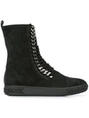 CASADEI lace-up boots,SUEDE100%