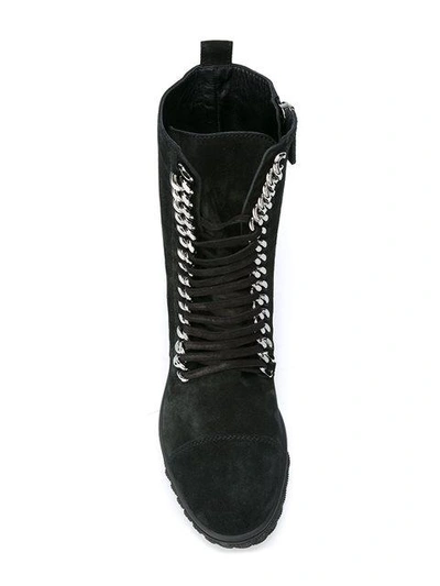 Shop Casadei Lace-up Boots