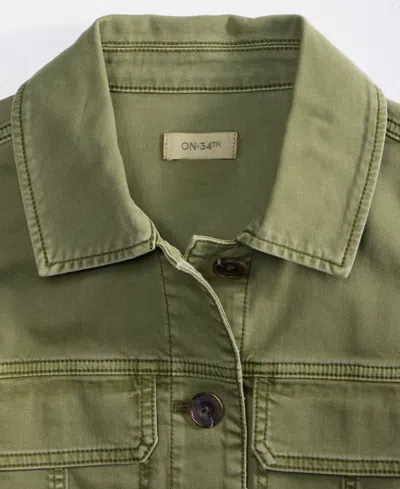 On 34th Women's Easy Utility Jacket, Exclusively At Macy's In Olivine