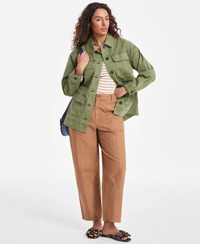 On 34th Women's Easy Utility Jacket, Exclusively At Macy's In Olivine