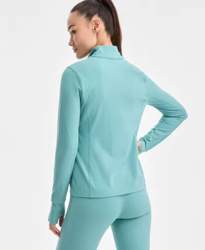 Id Ideology Women's Studio Full-zip Jacket, Exclusively At Macy's In Green Fog